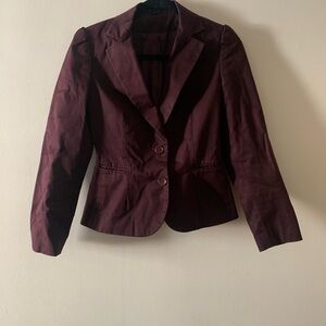 Express Dark Burgundy Blazer